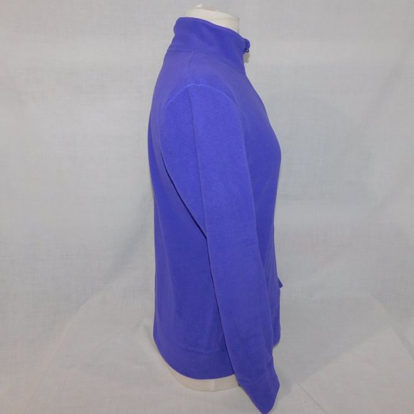 Under Armour Womens M Semi Fitted Pullover 1/4 zip Purple Fleece Jacket Sweater - Picture 7 of 8